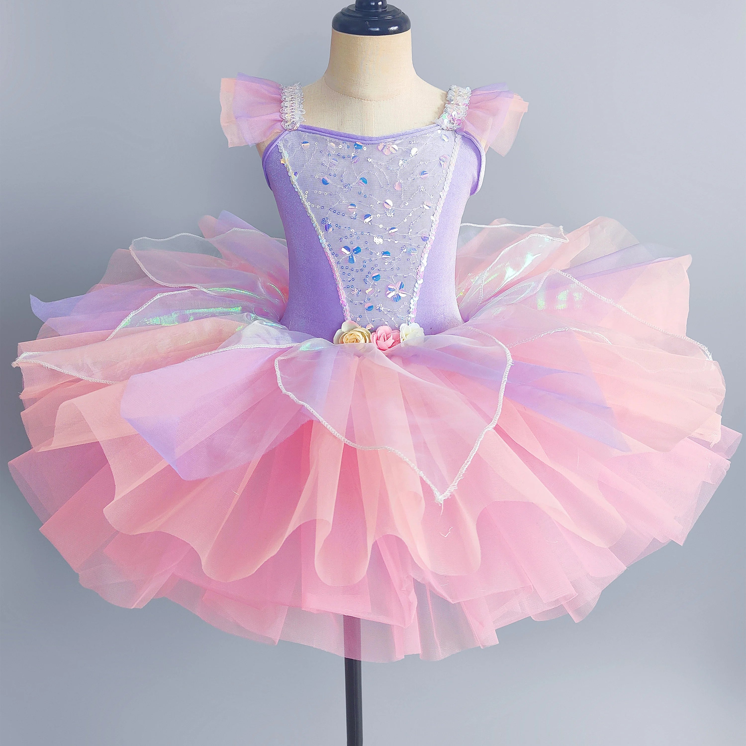 Girls Ballet Tutu Dress for Kids Princess Performance Fairy Costume