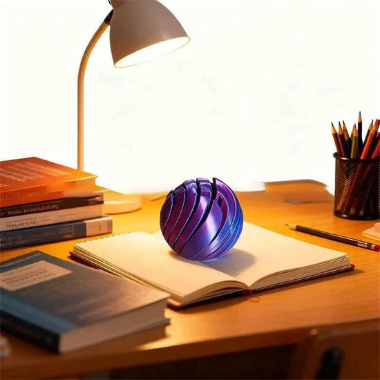 【MQ124】Slime Ball Fidget Toy 3D Printed Twistsphere Fidget Toy Gear Liquid Flow Ball With Rotating Design Anxiety Relief Toys