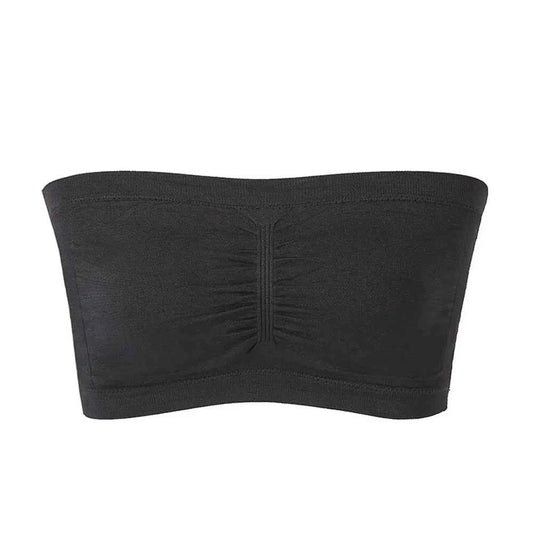 DOIAESKVE Large Size plus Wireless Tube Top Strapless Bra Women's Seamless Bandeau Bra Comfortable Underwear for Big Size Women