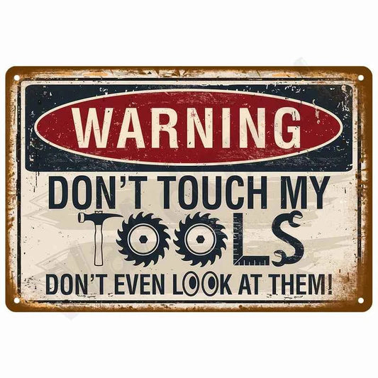 Vintage Tin Sign Home Decor Items Wall Decor Art Wall Mural Room Decoration Items Decor Men Retro Metal Sign Plate Bar Posters