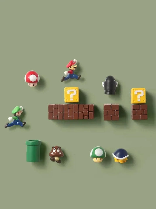 Cartoon Fridge Magnet Sticker DIY Creative Cute Fridge Sticker Kawaii 3D Refrigerator Magnet Kitchen Decoration Home Ornament