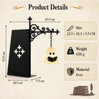 Miniature Hanging Shelf Lamp Decorative Bookshelf Lighting Warm LED Night Light Library Lantern Reading Nook Desk Ornament Literary Decor Book Lover Gift Home Halloween Decorations