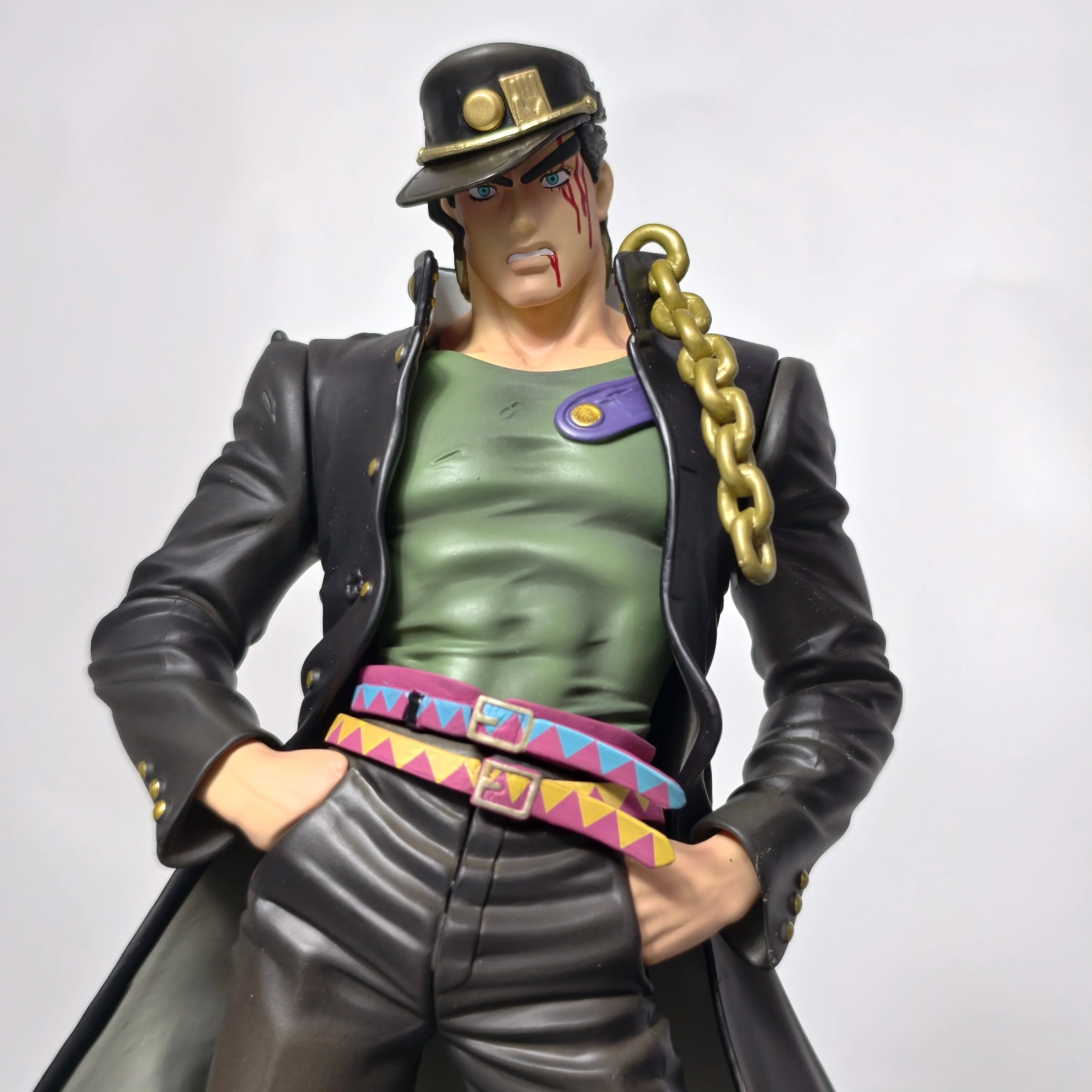 25cm 9.8 inch Anime Jotaro Kujo Figures Pvc Statue Desktop Ornamen Collection Statue Model Decoration Room Desk Toys Gifts