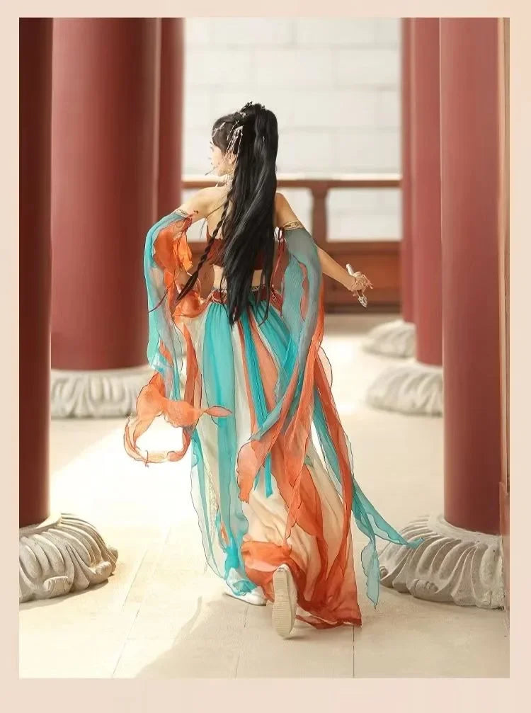 Dunhuang Feitian Western Princess Clothes Hanfu Exotic Photography Photo Chinese Style Dance Costume Hanfu Women China Clothing SS69