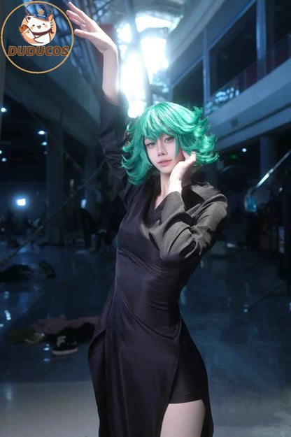 Terrible Tornado Tatsumaki Cosplay Costume Anime【S-2XL】DUDU-R Women Halloween Sexy Dress Plus Size