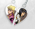 5Cm Acrylic Keychain for Steel Ball Run Giorno Giovanna Bruno Bucciarati Jolyne Cujoh Jotaro Kujo Anime Pendant Birthday Toy