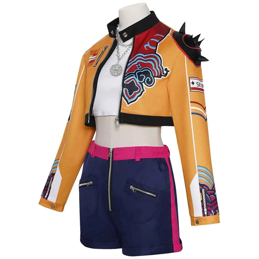 Kids Rumi Zoey Mira Cosplay KPop Demon Hunters Costume Women Girls Black Golden Suit Saja Boys Halloween Role Playing Outfits