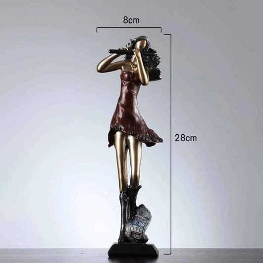 Vintage Musical Instrument Resin Figure Ornaments Figurines Home Decoration Accessories for Living Room Ornaments for Home Decor