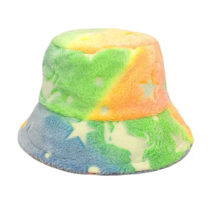 Winter Bucket Hat Women's Fashion Leopard Panama Warm Hats Female Vintage Faux Fur Fisherman Cap Hats For Women Dropshipping