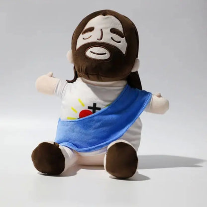 Breath Jesus Plush Doll Soothing Placation Toys Soft Respirable Jesus Plushies Comforting Jesus Heart Toy Easter Christmas Gifts SS69