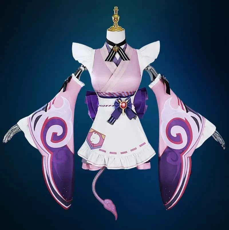 New Arrival Yumemizuki Mizuki Cosplay Costume Wig for Game Impact Women Kimono Dress Women Role Play Outfits