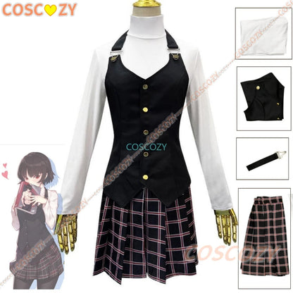 Game Cosplay Costume Queen Makoto Niijima Cosplay Costume Woman School Uniform Christmas Carnival Party Dress Wig Costumes SS69 53.69 Costume / L