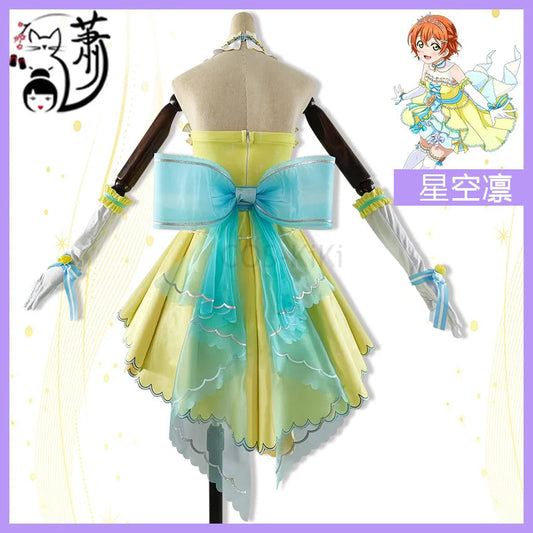 COS-KiKi Anime Lovelive Aqours Tojo Nozomi/Nishikino Maki All Members Fireworks Awakening Lolita Singing Suit Cosplay Costume SS69