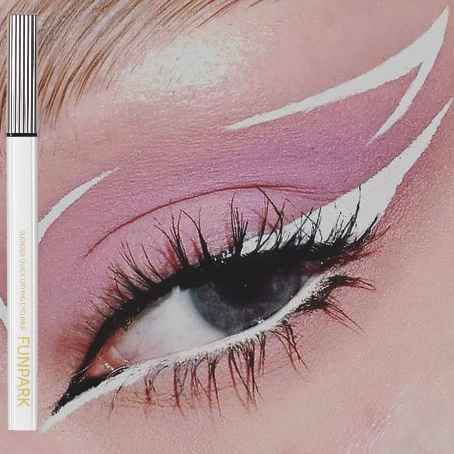 1PC Matte Liquid Eyeliner Waterproof Long Lasting Eye Pencil White Eye Liner Lying Silkworm Pen Makeup For Eyes Wonmen Cosmetic SS69