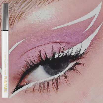 1PC Matte Liquid Eyeliner Waterproof Long Lasting Eye Pencil White Eye Liner Lying Silkworm Pen Makeup For Eyes Wonmen Cosmetic SS69
