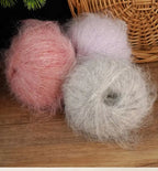 Colorful Long-Haired Alpaca Mohair Blend Yarn 300g for Knitting