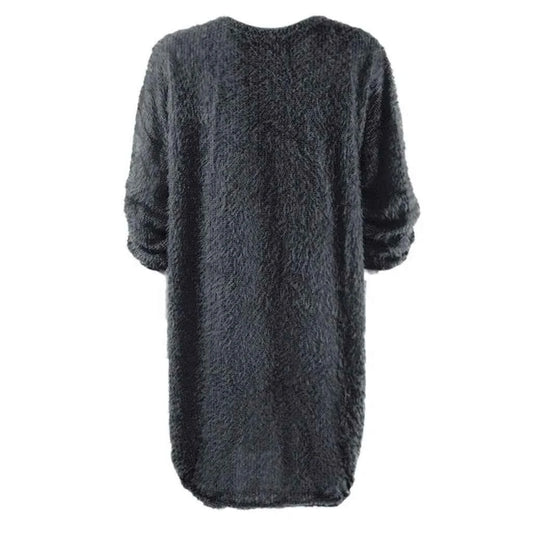 Women Winter Sweater Knit Crewneck Warm Long Sleeve Casual Sweatshirts Dress Elegant Women'S Dresses For Party Vestidos Mujer