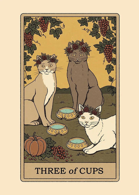 Vintage Cat Card Art Poster Canvas Printing Fashion House Home Furnishings Rural Villas Decoration Aesthetics Natural Canvas Art SS69 19.69 40X60cm Unframed / 20