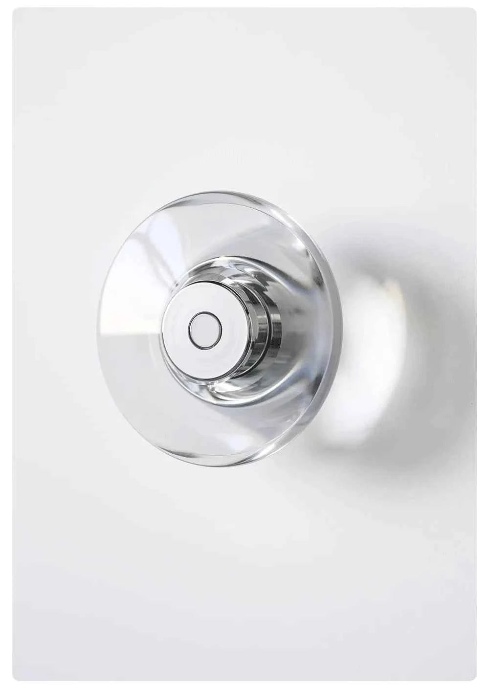 Modern Round Crystal Bedside Lamp Bedroom Living Room Italian LED Sconce Minimalist Art Circular Corridor Mirror Wall Lights