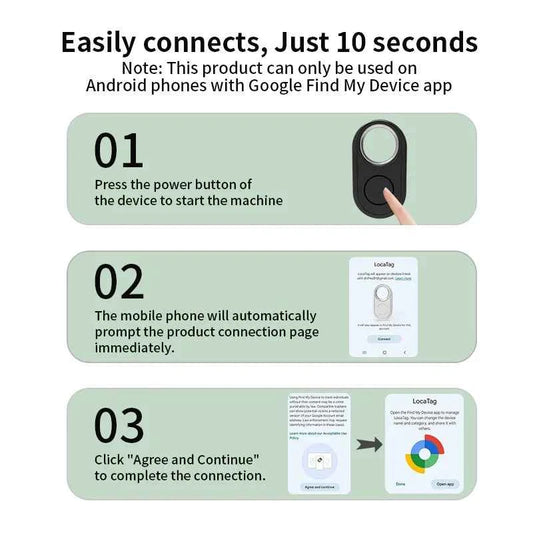 GPS Tracker for Samsung Android Tracker Work with Google Find Hub Bluetooth Locator Finder Bag Key Global Anti-lost Smart Tag