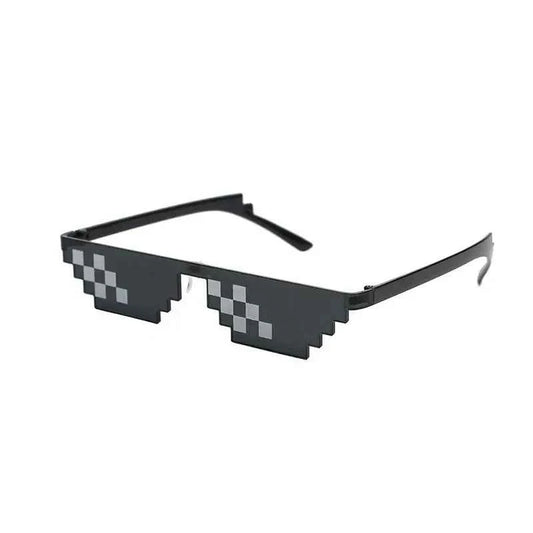 1-8pcs Mosaic Sunglasses Cool Party Vintage Shades Eyewear For Men Pixelated Sunglasses Funny Women Glasses