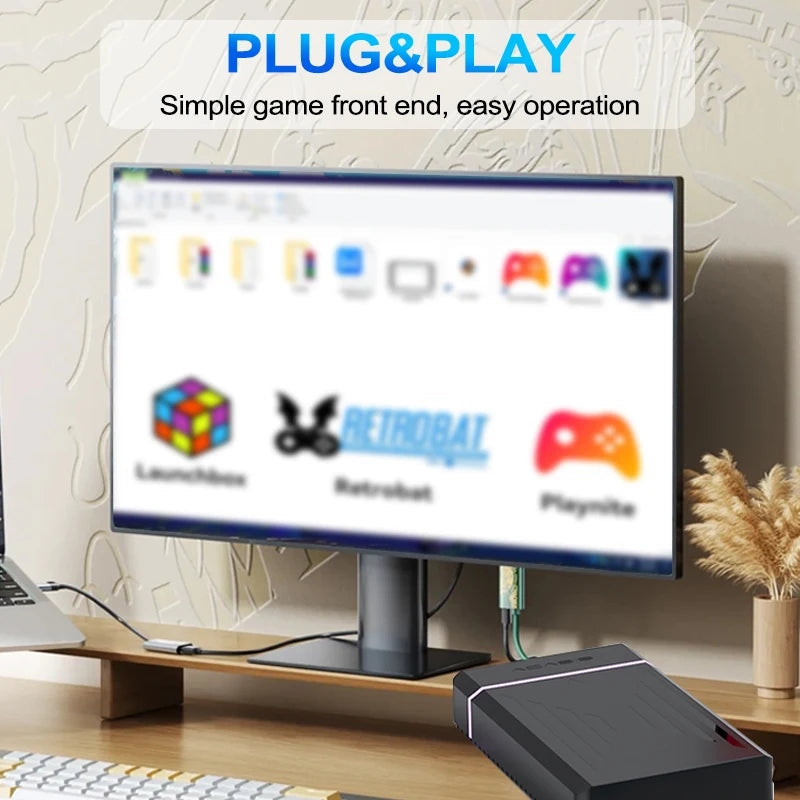 12TB Retro Gaming HDD with Hyperspin&Launchbox&Retrobat&Playnite OS for PS3/PS2/PS/SWITCH/N64/WIIU for Windows with 100000+Games SS69