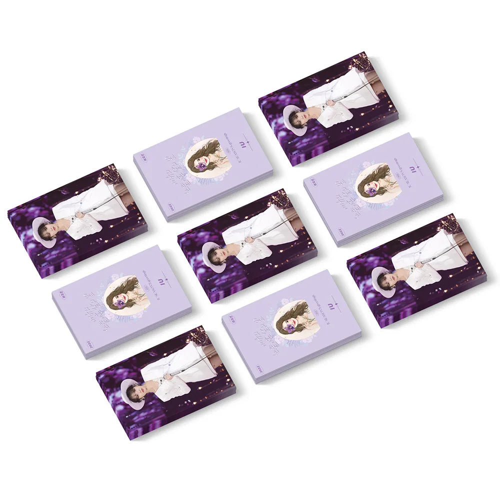 55pcs/set Kpop IU The Golden Hour Lomo Cards High quality HD Photocard for fans collection Fashion Cute Fans Gift SS69