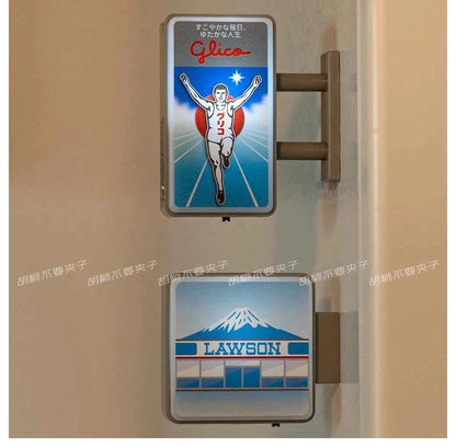 Dotonbori Glico 711 Lake Kawaguchi-ko Lawson Store Sign Lightboard Photo Spot Fridge Magnet Sticker Decoration254