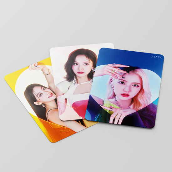 50 Cards / Set Stayc New Album Laser Card Lomo Card Girl Group Print Photo Card Beautiful Photo Fan Girl Gift Small Card Kpop SS69