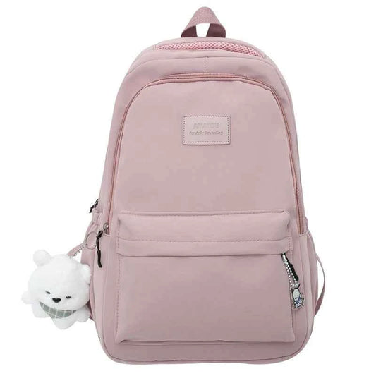 New Female Fashion Men High Capacity Waterproof College Backpack Trendy Women Laptop School Bags Cute Girl Travel Book Bag Cool