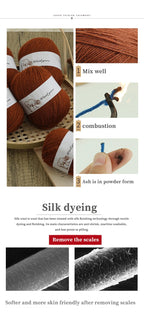 100% Merino Wool Yarn 500g Fine Count Anti-Static for Knitting