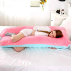Soft Fleece Pregnant Pillow Gravida U Type Lumbar Pillow Multi Function Side Protect Cushion for Pregnancy Women Dropshipping