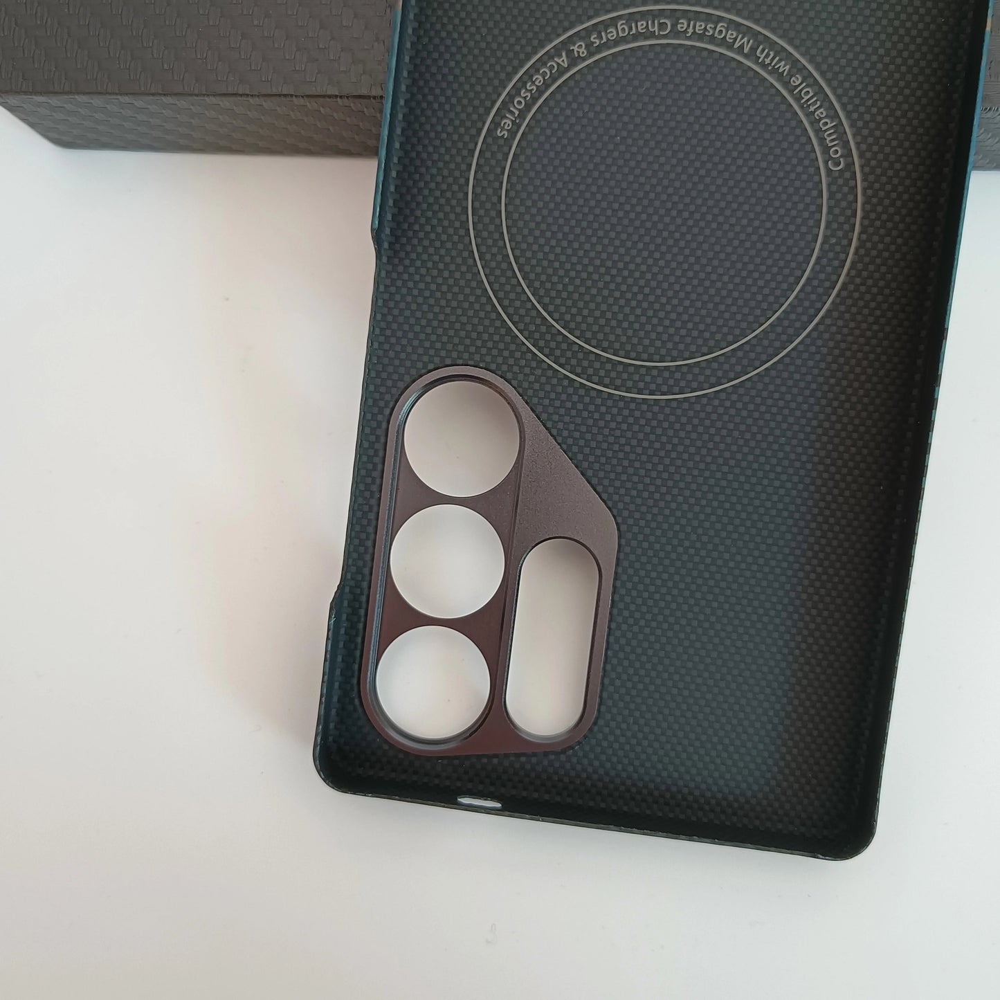 Genuine Aramid Carbon Fiber Magsafe Case For Samsung Galaxy S25 Ultra Matte Sunset Moonrise Bulletproof Magnetic Hard Thin Cover SS69