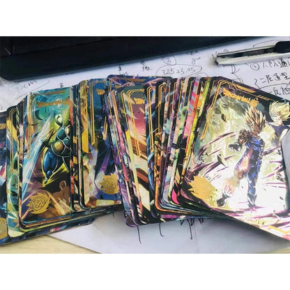 Dragon Ball Super Son Goku Frieza Bejita Yonsei Piccolo DIY Homemade Bronzing Game Toys Collection Card Christmas Birthday Gift SS69 46.69 K-54pcs