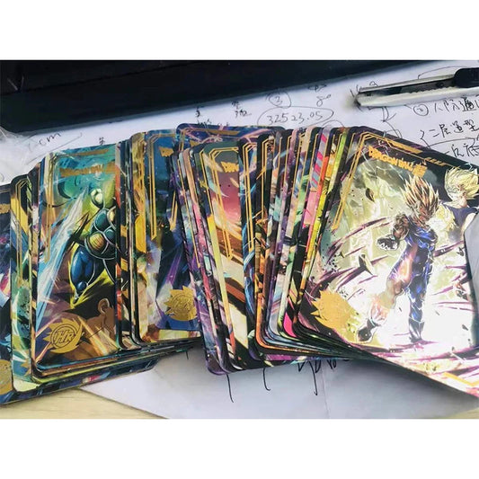 Dragon Ball Super Son Goku Frieza Bejita Yonsei Piccolo DIY Homemade Bronzing Game Toys Collection Card Christmas Birthday Gift SS69 46.69 K-54pcs