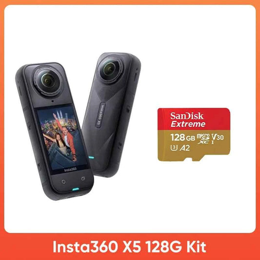 Insta360 X5 15m Waterproof Now arrival 72MP 360° Video X5 Action Camera New Wind Guard 185 mins Run Time Newest