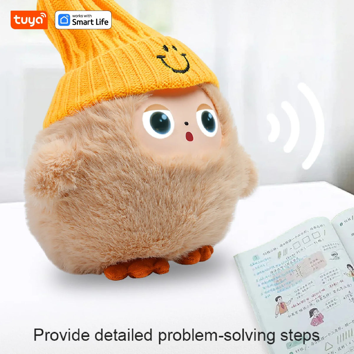 SS69 Interactive AI Plush Toy with Smart Voice, LED Eyes and Tuya App