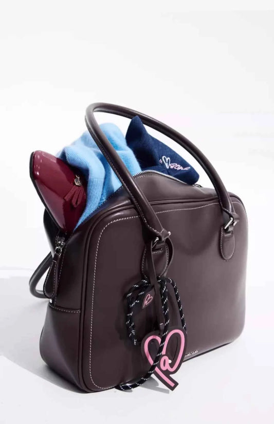 Toast Bag Large Capacity Tote Bag Handbag Shoulder Bag Crossbody Bag Heart-Shaped Soft