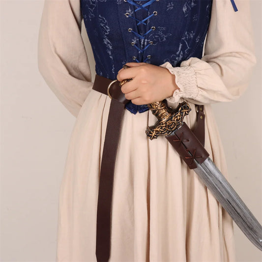 SS69 Medieval Knight Sword Sheath and Belt for Cosplay Faux Leather Scabbard