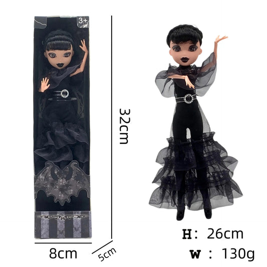 New Wednesday Addams Figure Cute Toy Addams Family Doll Room Decoration Children's Charm Collection Hobby Toys Kid Birthday Gift SS69 25.69 In Box 1