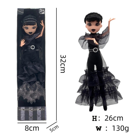 New Wednesday Addams Figure Cute Toy Addams Family Doll Room Decoration Children's Charm Collection Hobby Toys Kid Birthday Gift SS69 25.69 In Box 1