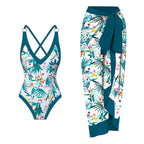2023 New Arrival Push Up Women Bikini Set Floral Printed Ruffle Bikinis Strappy Bandage Swimwear Brazilian Biquini Bathing Suit SS69