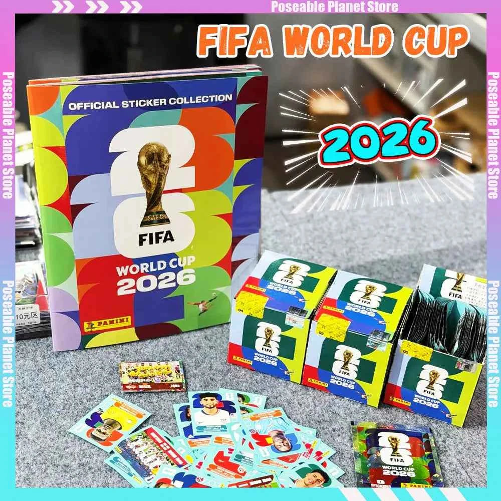 2026 Genuine Panini Official FIFA World Cup Soccer Card Sticker Pack & Album Limited Edition Collection Soccer Memorabilia Set