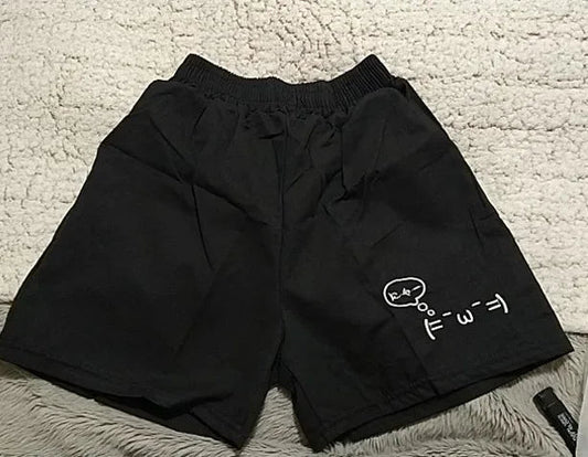 Cotton Shorts for Women Black Summer Pantalones Cortos De Mujer Print Japanese Fashion Casual Cute Pants 2025 New Bottoms 27x232 SS69