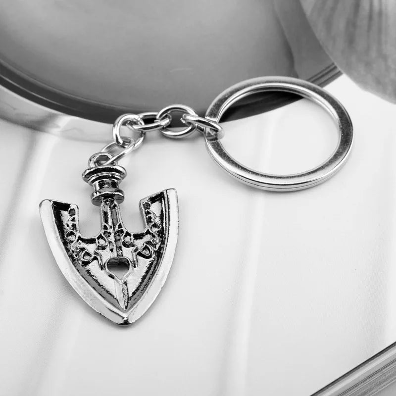 Metal Arrow Figure JoJo Bizarre Adventure Figurine Keychain Kujo Jotaro Pendant Chain Charms Key Ring Anime Jewelry Accessories