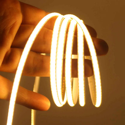 DC 5V USB COB Strip 3MM 5MM 8MM White/Pink/Red/White/Yellow/Yellow/Ice Blue/Green Flexible Ribbon Rope Home Decor TV Backlight