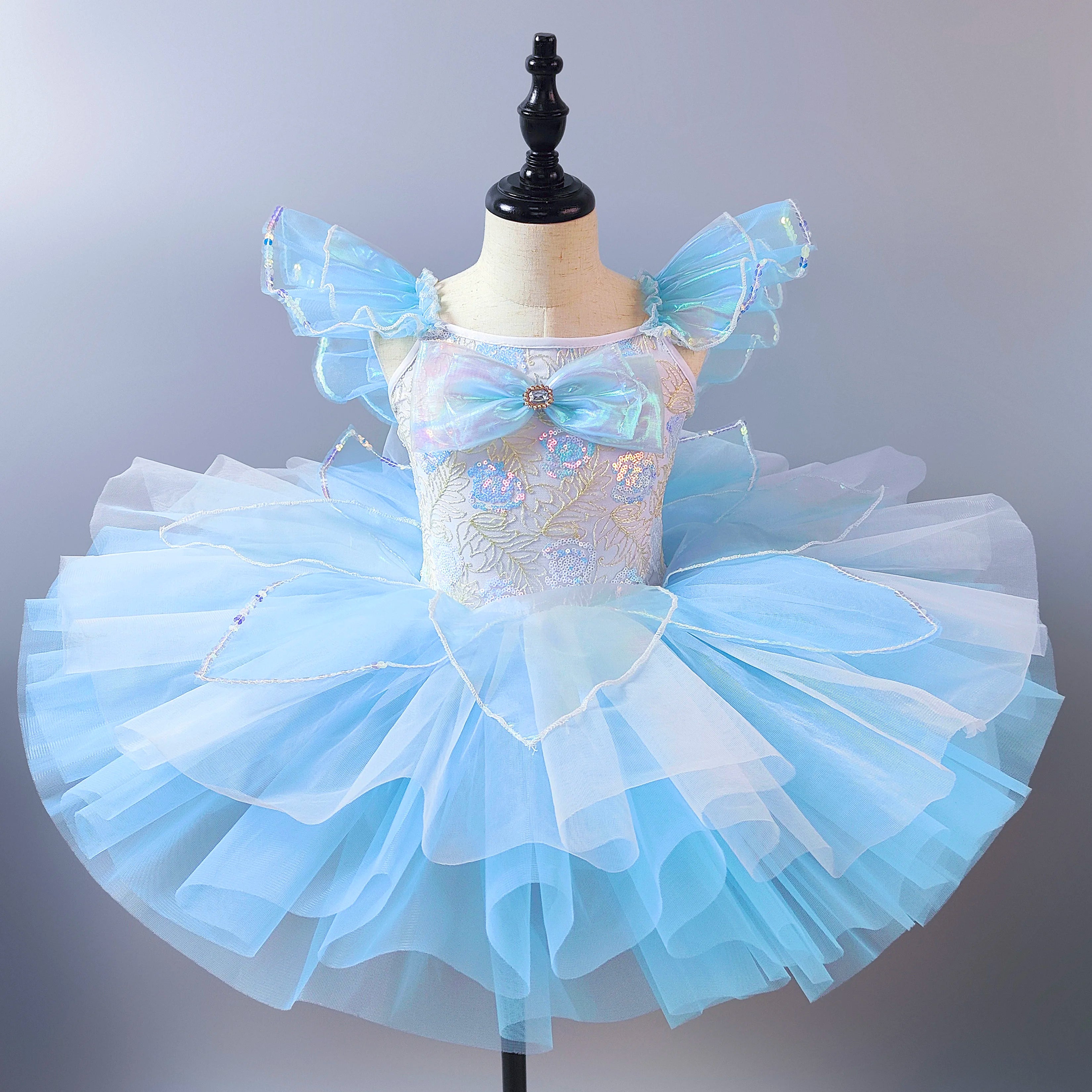 Girls Ballet Tutu Dress for Kids Princess Performance Fairy Costume