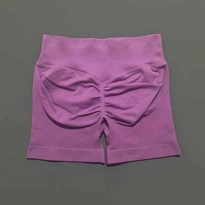 HISTELLO Impact Shorts 4.5" Women Fitness Sports Biker Shorts Low Waist Gym Short Workout Scrunch Butt Yoga Seamless Leggings
