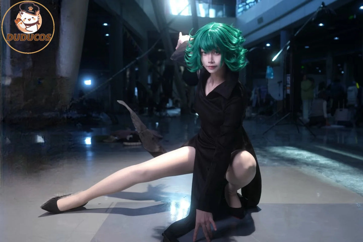 Tatsumaki Anime Cosplay Costume Women's Polyester Dress