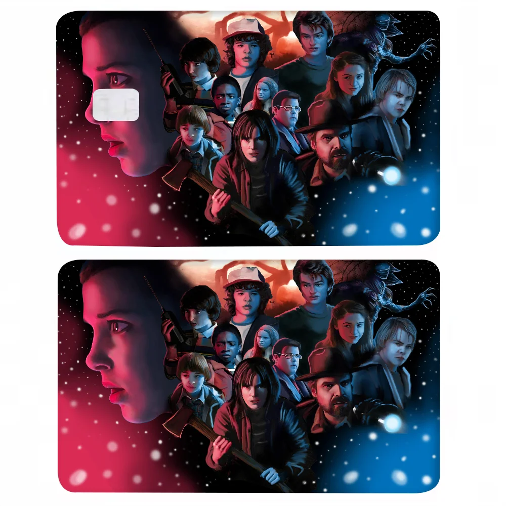 Stranger Things Credit Card Skin Stickers For VISA Bank Card Transportation Card Waterproof Sticker Anti-scratch Women Gift SS69 9.69 1 Set / z6